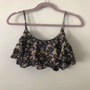 Daisy flounce Crop Top